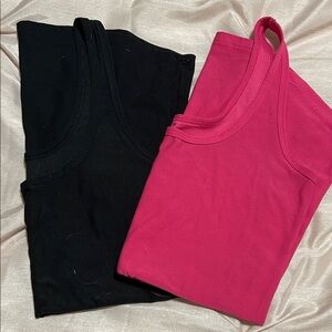 NOBO Black and Pink Tank Tops